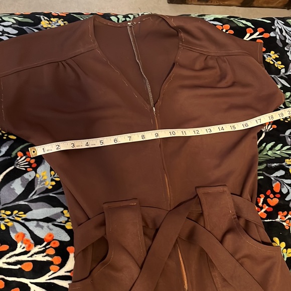 Groovy Mr Brownstone polyester jumpsuit. - Picture 9 of 15